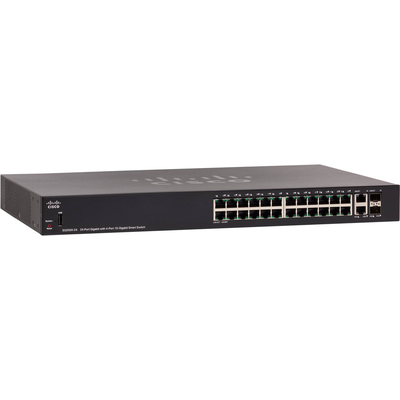 Thiết Bị Chuyển Mạch Cisco SG250X-24 24-Port Gigabit With 4-Port 10-Gigabit Smart Switch (SG250X-24-K9-EU)