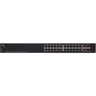Thiết Bị Chuyển Mạch Cisco SG250X-24P Gigabit PoE With 4-Port 10-Gigabit Smart Switch (SG250X-24P-K9-EU)