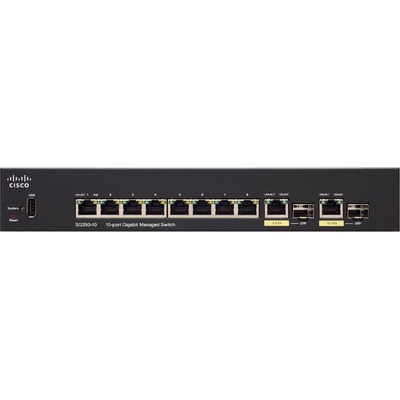 Thiết Bị Chuyển Mạch Cisco SG350-10 10-Port Gigabit Managed Switch (SG350-10-K9-EU)