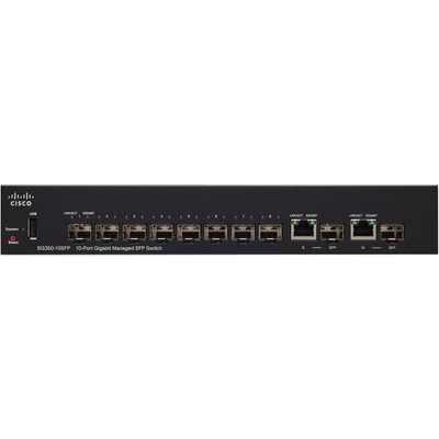 Thiết Bị Chuyển Mạch Cisco SG350-10SFP 10-Port Gigabit Managed SFP Switch (SG350-10SFP-K9-EU)