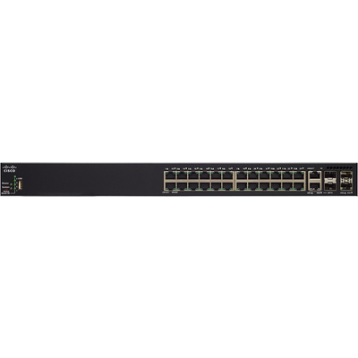 Thiết Bị Chuyển Mạch Cisco SG350X-24P 24-Port Gigabit PoE Stackable Managed Switch (SG350X-24P-K9-AU)