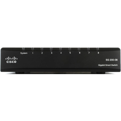 Thiết Bị Chuyển Mạch Cisco Smart SG200-08 8-Port Gigabit (SLM2008T-EU)