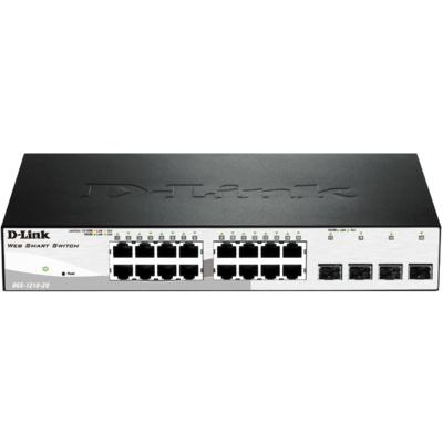 Thiết Bị Chuyển Mạch D-Link 20-Port Layer 2 Smart Managed Gigabit Switch (DGS-1210-20/E)