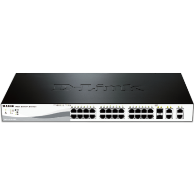Thiết Bị Chuyển Mạch D-Link 24-port UTP 10/100Mbps (POE) + 2P SFP (DES-1210-28P)