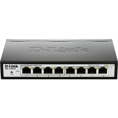 Thiết Bị Chuyển Mạch D-Link 8-Port Layer 2 Lite Smart Managed Gigabit Switch (DGS-1100-08/RS)
