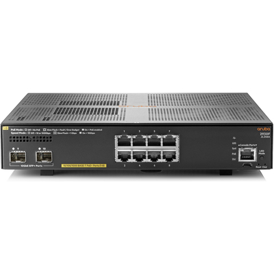 Thiết Bị Chuyển Mạch HPE Aruba 2930F 8G PoE+ 2SFP+ (JL258A)
