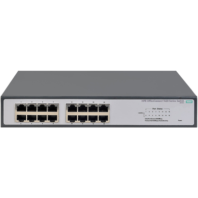 Thiết Bị Chuyển Mạch HPE OfficeConnect 1420 16-Port Gigabit (JH016A)