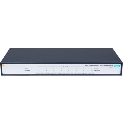 Thiết Bị Chuyển Mạch HPE OfficeConnect 1420 8-Port Gigabit PoE+ 64W (JH330A)