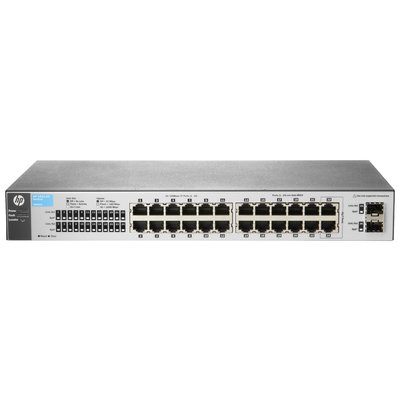 Thiết Bị Chuyển Mạch HPE OfficeConnect 1810 22-Port 10/100Mbps + 2-Port Gigabit (J9801A)