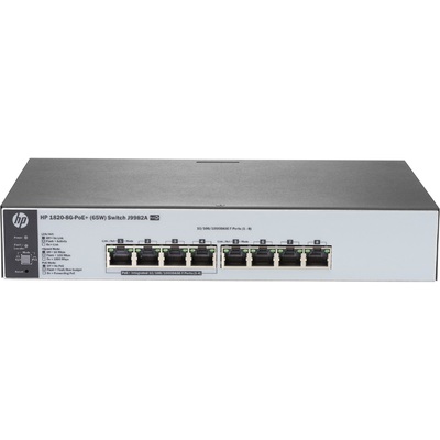 Thiết Bị Chuyển Mạch HPE OfficeConnect 1820 8-Port Gigabit PoE+ 65W (J9982A)