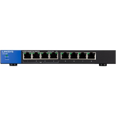 Thiết Bị Chuyển Mạch Linksys Business Desktop LGS108P 8-Port Gigabit PoE+ (LGS108P-AP)
