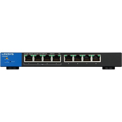 Thiết Bị Chuyển Mạch Linksys Business Smart LGS308P 8-Port Gigabit POE+ (LGS308P-AP)