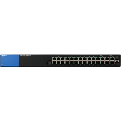 Thiết Bị Chuyển Mạch Linksys Managed LGS528 26-Port Gigabit + 2 Combo Port Gigabit SFP/RJ45 (LGS528-AP)