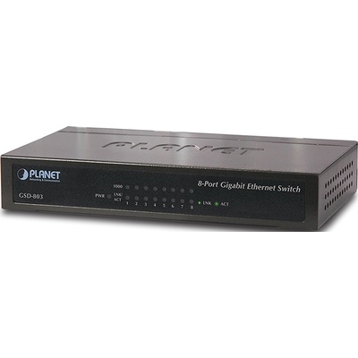 Thiết Bị Chuyển Mạch Planet 8-Port 10/100/1000Mbps (GSD-803)