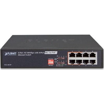 Thiết Bị Chuyển Mạch Planet 8-Port 10/100Mbps With 4-Port PoE (FSD-804P)