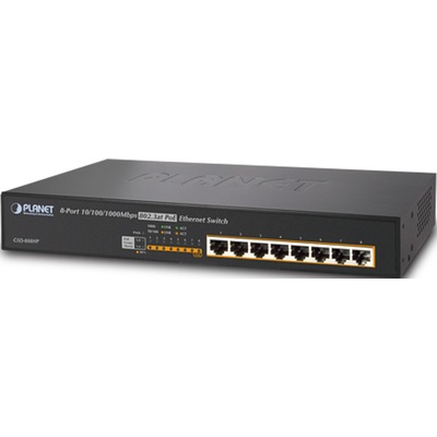 Thiết Bị Chuyển Mạch Planet Desktop 8-Port 10/100/1000Mbps 802.3at PoE (GSD-808HP)