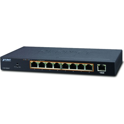 Thiết Bị Chuyển Mạch Planet Desktop 8-Port 10/100/1000T 802.3at PoE + 1-Port Gigabit (GSD-908HP)