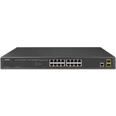 Thiết Bị Chuyển Mạch Planet Managed 16-Port 10/100/1000Base-T + 2-Port 100/1000Base-X SFP (GS-4210-16T2S)