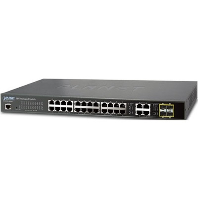 Thiết Bị Chuyển Mạch Planet Managed 24-Port 10/100/1000T + 4-Port Gigabit TP/SFP Combo (WGSW-28040)