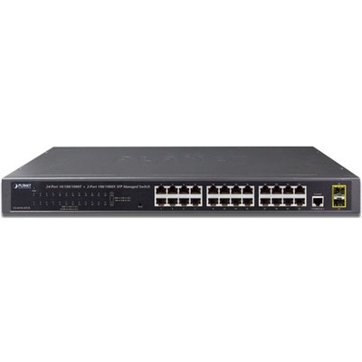 Thiết Bị Chuyển Mạch Planet Managed 24-Port Gigabit + 2-Port SFP (GS-4210-24T2S)