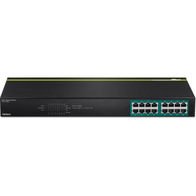 Thiết Bị Chuyển Mạch TrendNet 16-Port Gigabit PoE+ (TPE-TG160G)