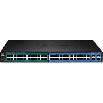 Thiết Bị Chuyển Mạch TrendNet Managed 48-Port Gigabit PoE+ With 4 Shared SFP (TL2-PG484)