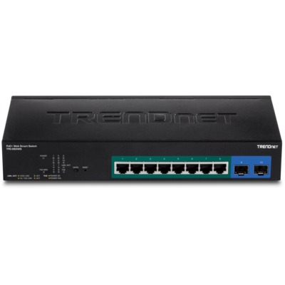 Thiết Bị Chuyển Mạch TrendNet Web Smart 10-Port Gigabit PoE+ (TPE-082WS)
