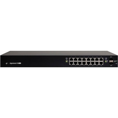 Thiết Bị Chuyển Mạch Ubiquiti Managed EdgeSwitch 16-Port Gigabit PoE+ 150W + 2-Port SFP + 1-Port Serial Console (ES-16-150W)