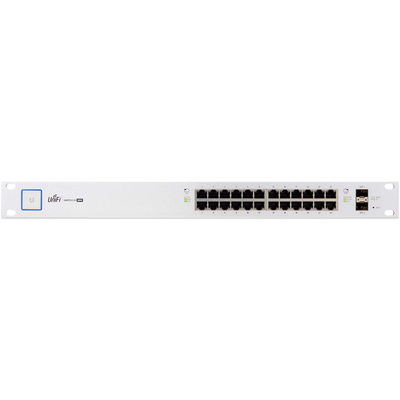 Thiết Bị Chuyển Mạch Ubiquiti Managed UniFi 24-Port Gigabit PoE+ 500W + 2-Port SFP + 1-Port Serial Console (US-24-500W)