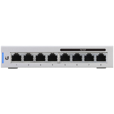 Thiết Bị Chuyển Mạch Ubiquiti UniFi Managed 8-Port Gigabit PoE (US-8-60W)