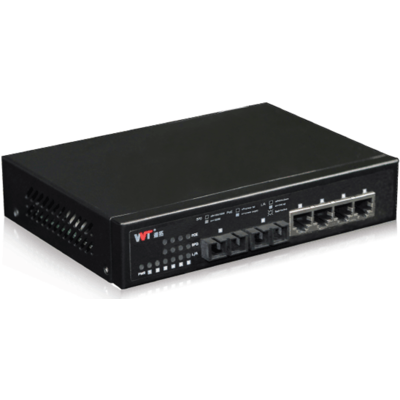 Thiết Bị Chuyển Mạch WinTop 4×10/100/1000Base-TX Ports And 2×1000Base-FX Port (YT-DS106-2GF4GT)