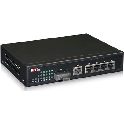 Thiết Bị Chuyển Mạch WinTop 5×10/100/1000Base-TX Ports And 1×1000Base-FX Port (YT-DS106-1GF5GT)