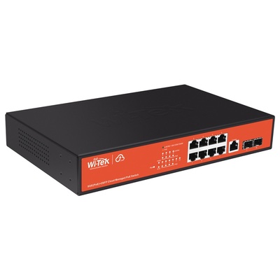 Thiết Bị Chuyển Mạch Wi-Tek  8-port Gigabit PoE & 2 SFP Cloud L2 Managed Switch (WI-PCMS310GF)