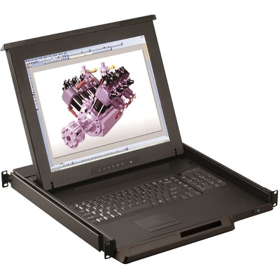 Thiết Bị KVM Switch Austin Hughes CyberView 17-Inch 1U 16-Port Combo DB-15 (RKP117-S1601e)