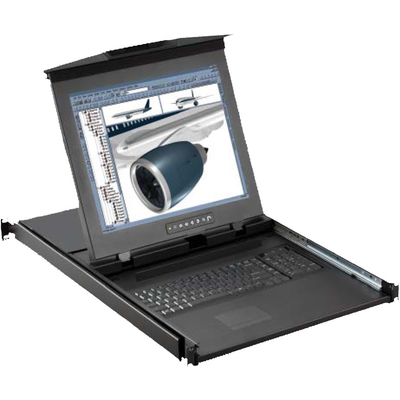 Thiết Bị KVM Switch Austin Hughes CyberView 17-Inch 1U Dual Slide HD (D117e)