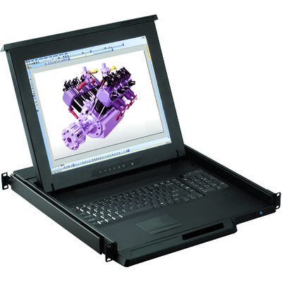 Thiết Bị KVM Switch Austin Hughes CyberView 17-Inch 1U Single Rail (RKP117e)