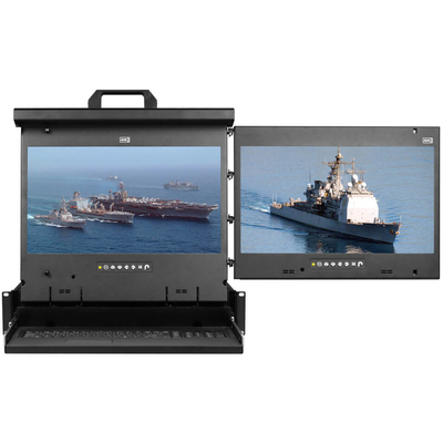 Thiết Bị KVM Switch Austin Hughes CyberView 19-Inch 2U HD Dual-Display 4:3 - Right (MRK-19-2R)