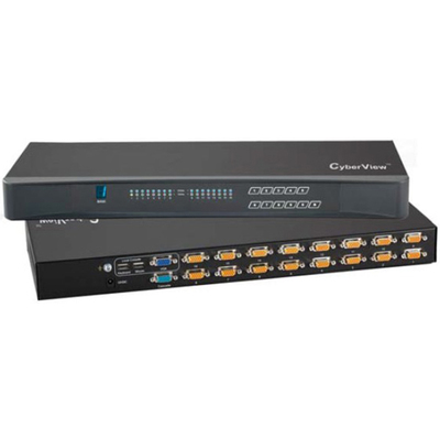 Thiết Bị KVM Switch Austin Hughes CyberView 1U 16-Port Combo DB-15 (CV-S1601)