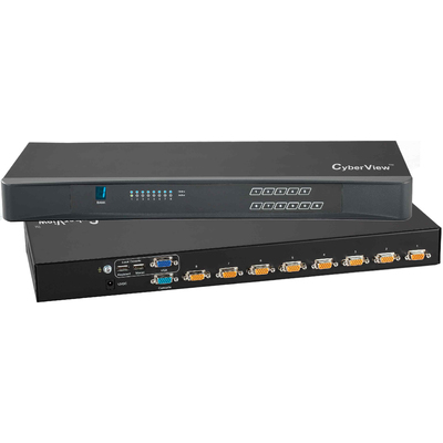 Thiết Bị KVM Switch Austin Hughes CyberView 1U 8-Port Combo DB-15 (CV-S801)