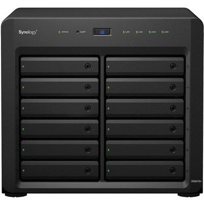 Thiết Bị Lưu Trữ NAS Synology  Atom C2538/2GB DDR3/12-Bay (DS2415+)