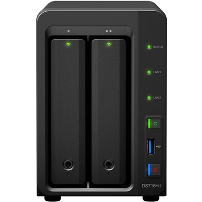 Thiết Bị Lưu Trữ NAS Synology  Celeron N3160/2GB/2-Bay (DS716+II)