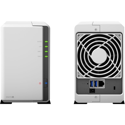 Thiết Bị Lưu Trữ NAS Synology  Marvell Armada 385 88F6820/512MB DDR3/2-Bay (DS216J)