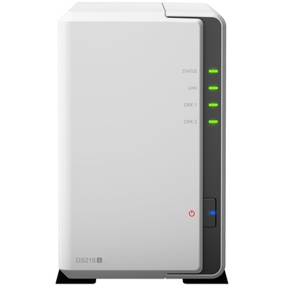 Thiết Bị Lưu Trữ NAS Synology  Marvell Armada 385 88F6820/512MB DDR3/2-Bay (DS218j)