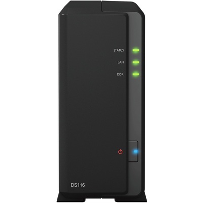 Thiết Bị Lưu Trữ NAS Synology  Marvell ARMADA 385/1GB DDR3/1-Bay (DS116)