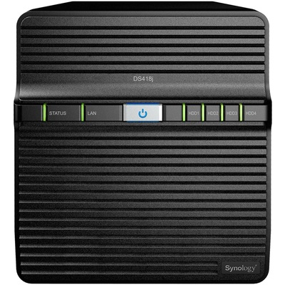 Thiết Bị Lưu Trữ NAS Synology  Realtek RTD1293/1GB DDR4/4-Bay (DS418j)