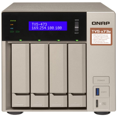 Thiết Bị Lưu Trữ QNAP AMD R-Series RX-421BD/4GB SO-DIMM DDR4/4-Bay (TVS-473e-4G)