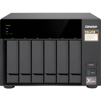 Thiết Bị Lưu Trữ QNAP AMD R-Series RX-421ND/4GB SO-DIMM DDR4/6-Bay (TS-673-4G)