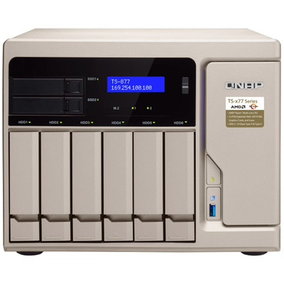Thiết Bị Lưu Trữ QNAP AMD Ryzen 7 1700/16GB UDIMM DDR4/8-Bay (TS-877-1700-16G)