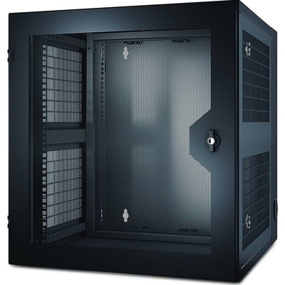 Tủ Rack APC AR100 NetShelter WX 13U w/Threaded Hole Vertical Mounting Rail Glass Front Door Black