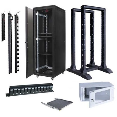 Tủ Rack EKORACK  19" 27U 800mmD x 600mmW x 1.370mmH. Cửa lưới trước đơn & cửa sau 2 cánh. 2 quạt (EKOC2780PD)